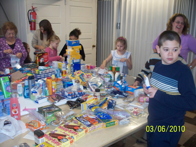 Packing the Goodie Boxes